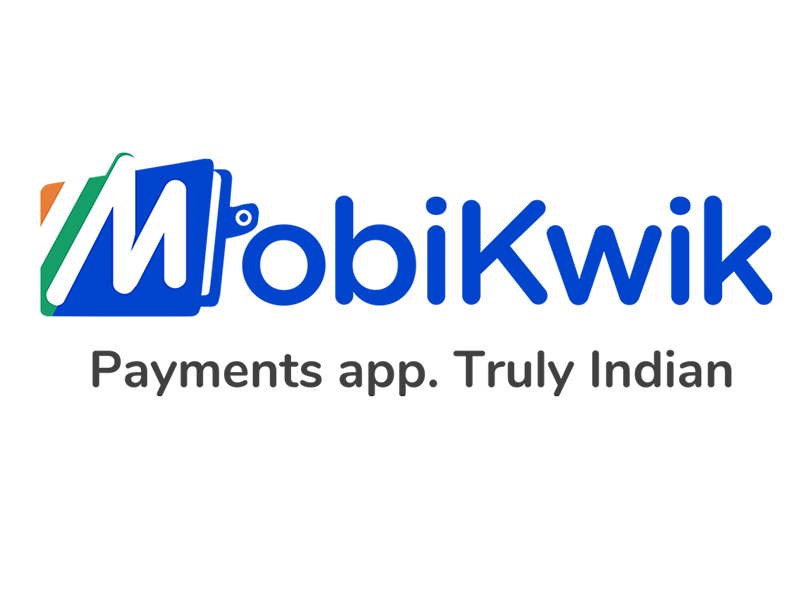 MobiKwik tricolor logo (With tag line)